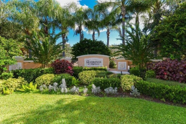 Moorings At Edgewater Condos in Lakewood Ranch, FL. - Entrance Sign
