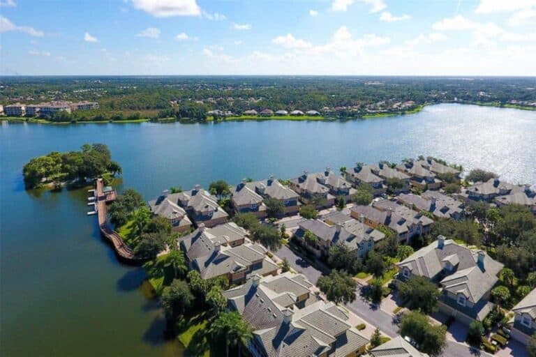 Moorings At Edgewater Condos in Lakewood Ranch, FL. - Aerial