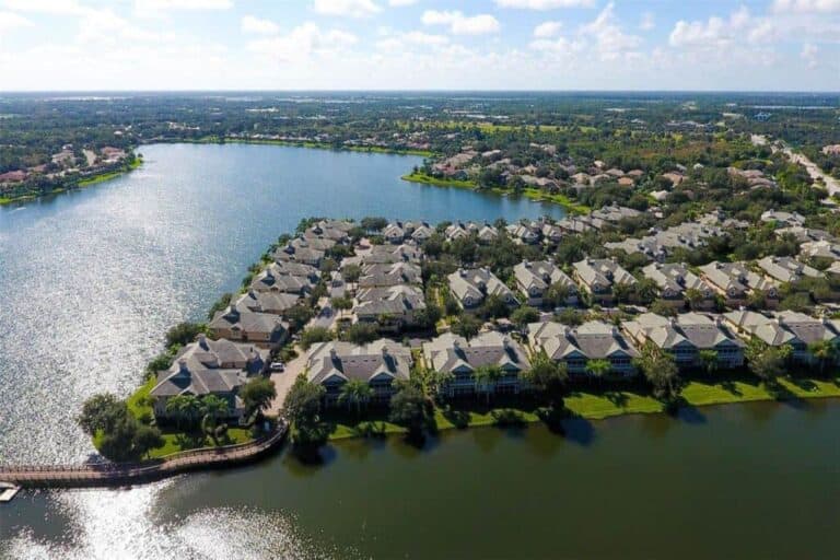 Moorings At Edgewater Condos in Lakewood Ranch, FL. - Aerial