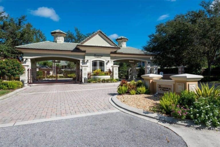 Moorings At Edgewater Condos in Lakewood Ranch, FL. - Gated Entry