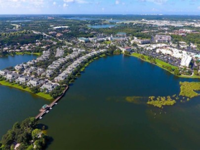 Moorings At Edgewater Condos in Lakewood Ranch, FL. - Lake Aerial