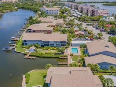 Moorings Condos in Siesta Key, FL. - Aerial