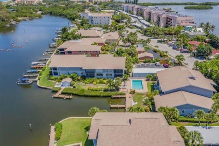 Moorings Condos in Siesta Key, FL. - Aerial