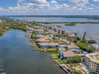 Moorings Condos in Siesta Key, FL. - Waterfront Aerial