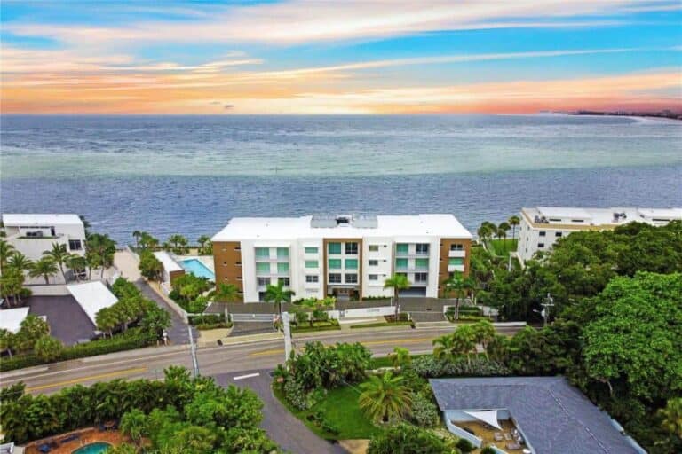 Oceane Condos in Siesta Key, FL. - Aerial