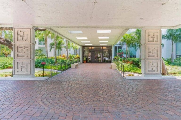 Orange Blossom Tower Condos in Downtown Sarasota, FL. - Entry