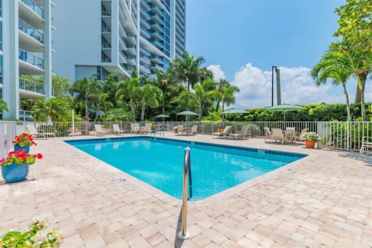 Orange Blossom Tower Condos in Downtown Sarasota, FL. - Pool
