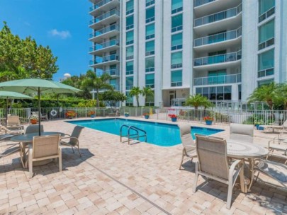 Orange Blossom Tower Condos in Downtown Sarasota, FL. - Pool Area