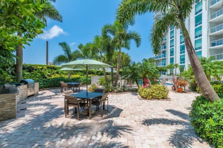 Orange Blossom Tower Condos in Downtown Sarasota, FL. - Pool Area