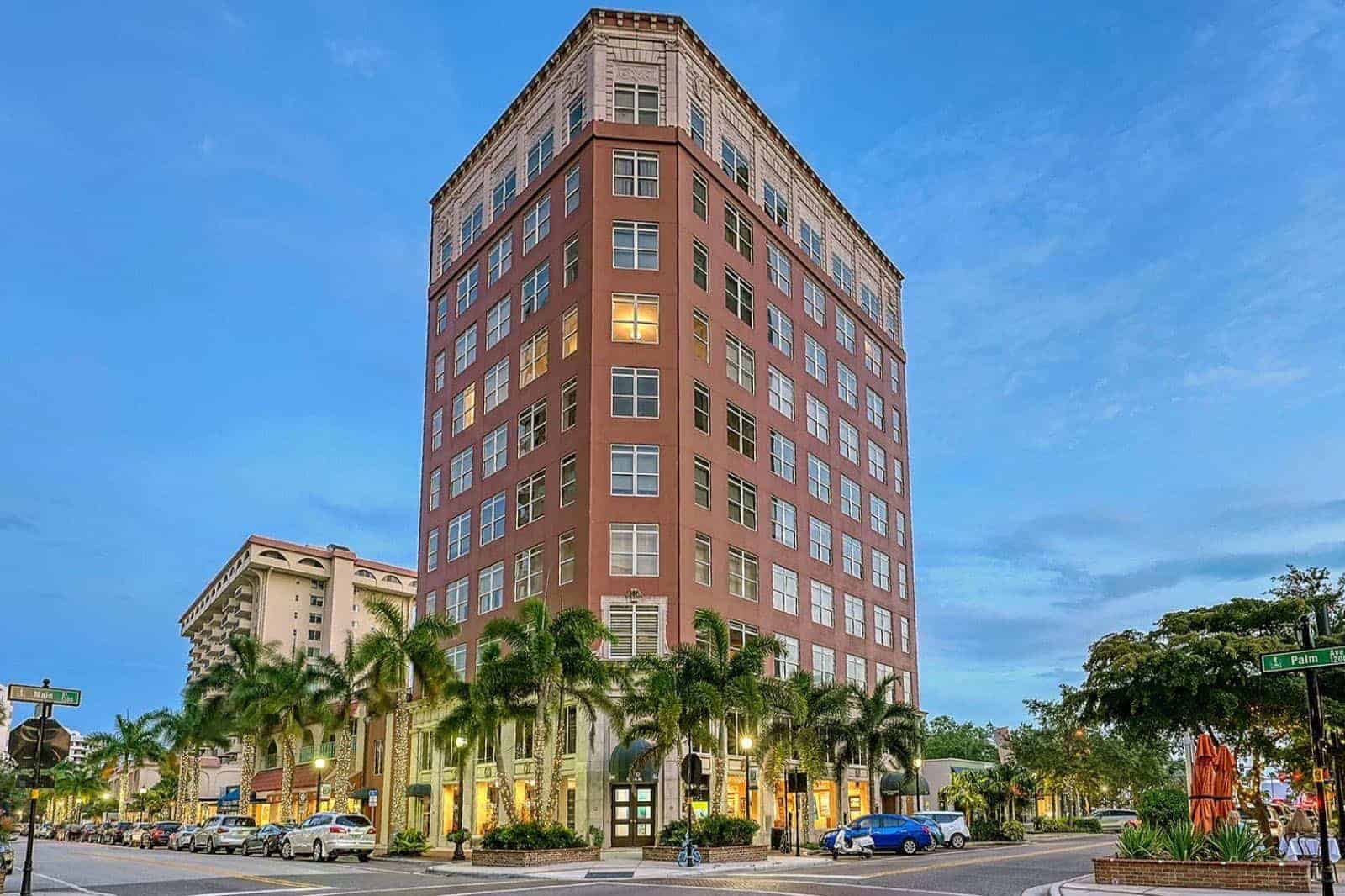 Orange Blossom Tower Condos For Sale in Downtown Sarasota, FL. - Building