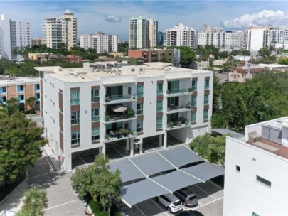 Orange Club Condos in Downtown Sarasota, FL. - Aerial