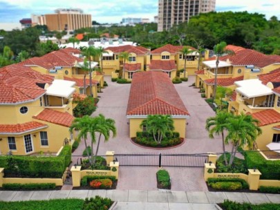 Palm Avenue Villas in Downtown Sarasota, FL. - Aerial