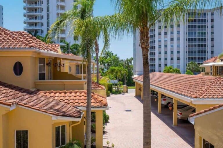 Palm Avenue Villas in Downtown Sarasota, FL. - Carports