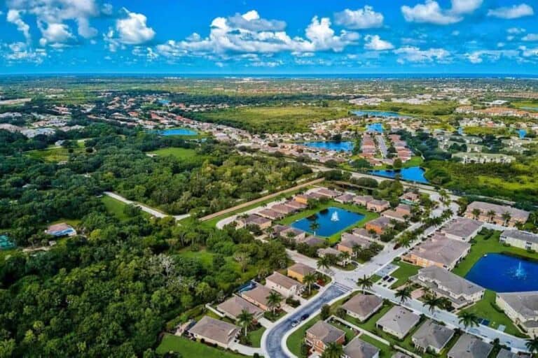 Palmer Oaks in Palmer Ranch Sarasota, FL. - Aerial View