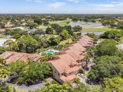 Palmer Square Condos in Palmer Ranch Sarasota, FL. - Aerial with Golf Course View