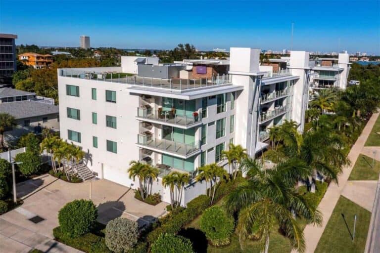 Park Residences Condos in Lido Key Sarasota, FL. - Aerial