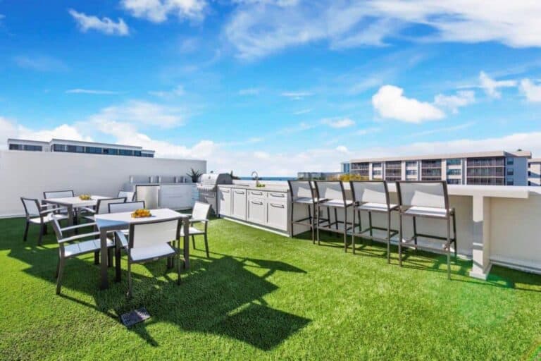 Park Residences Condos in Lido Key Sarasota, FL. - Rooftop BBQ