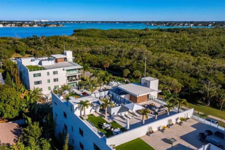 Park Residences Condos in Lido Key Sarasota, FL. - Aerial