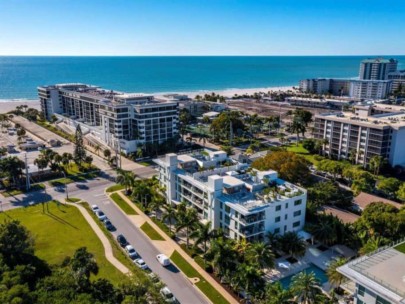 Park Residences Condos in Lido Key Sarasota, FL. - Aerial