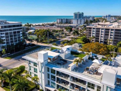 Park Residences Condos in Lido Key Sarasota, FL. - Aerial