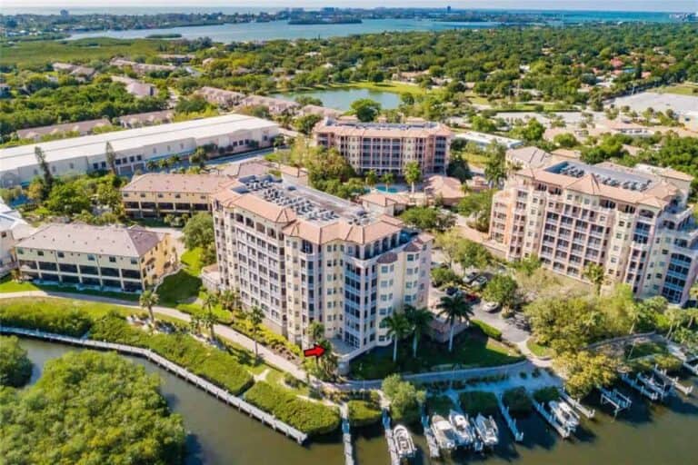 Phillippi Landings Condos in Sarasota, FL. - Aerial