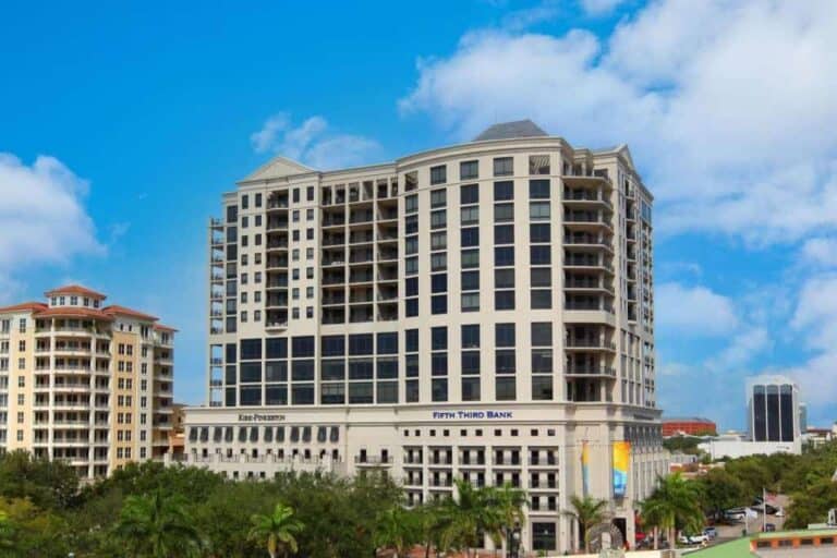 Plaza At Five Points Condos in Downtown Sarasota, FL. - Building