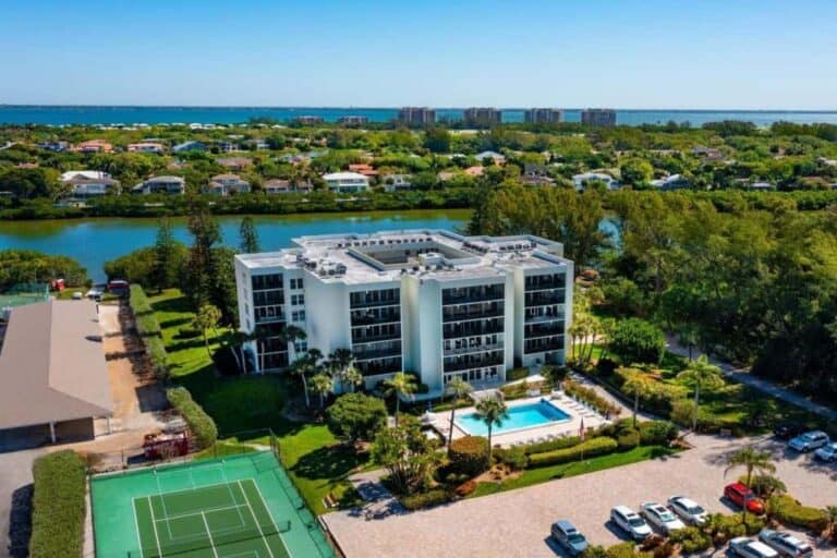 Portobello Condos in Longboat Key, FL. - Aerial