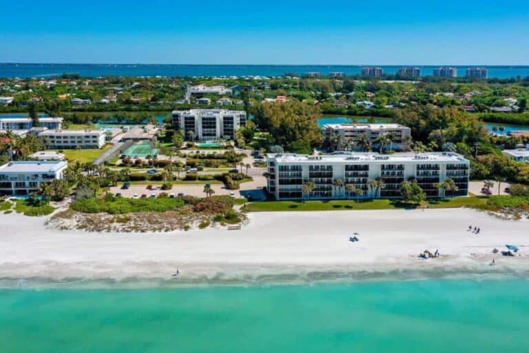 Portobello Condos in Longboat Key, FL. - Gulf Front Aerial