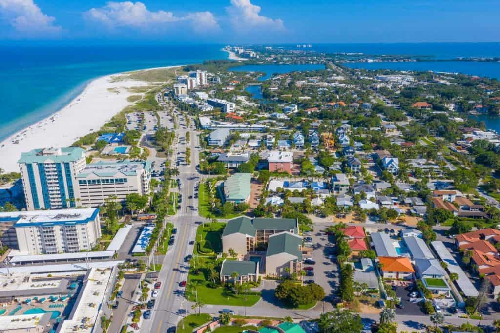 Presidential Condos in Lido Key Sarasota, FL. - Aerial