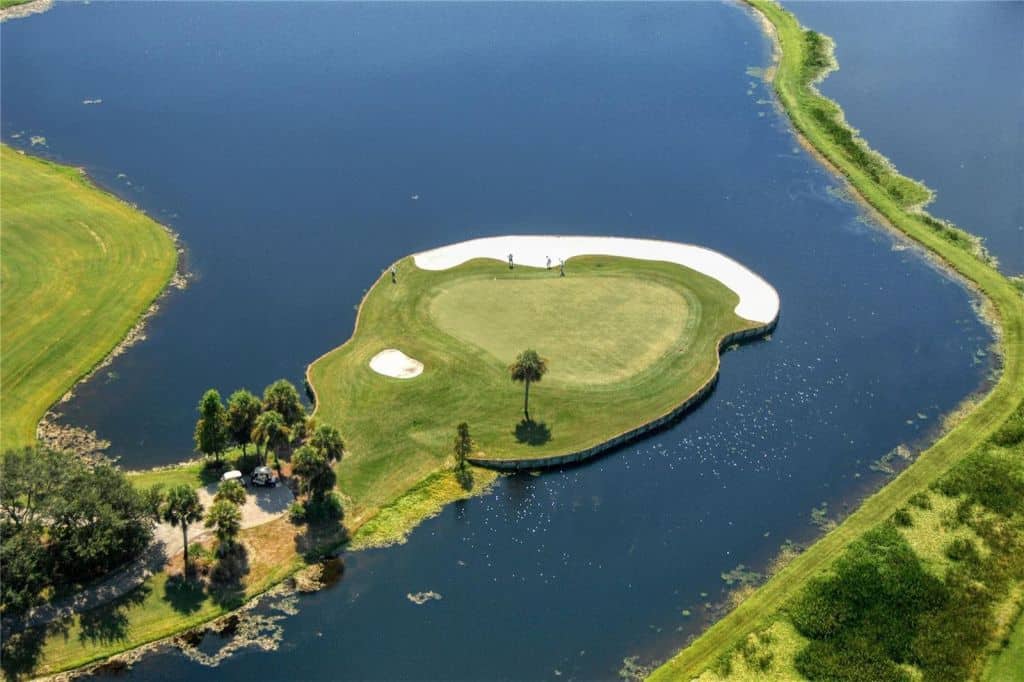 Prestancia in Palmer Ranch Sarasota, FL. - Water Golf Greens View