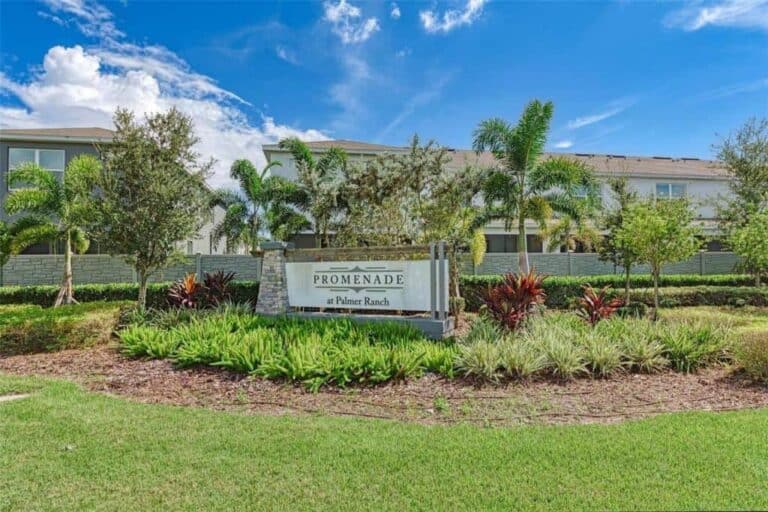 Promenade Townhomes in Palmer Ranch Sarasota, FL. - Entrance Sign