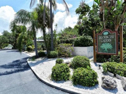 Provincial Garden Condos For Sale in Siesta Key, FL. - Entrance Sign