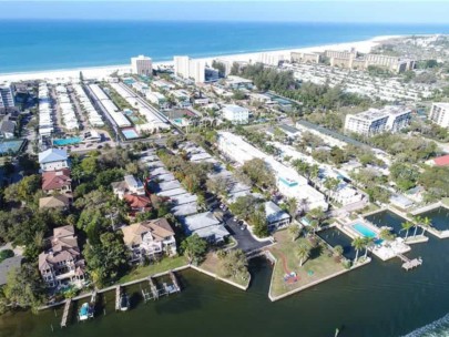 Provincial Garden Condos For Sale in Siesta Key, FL. - Aerial