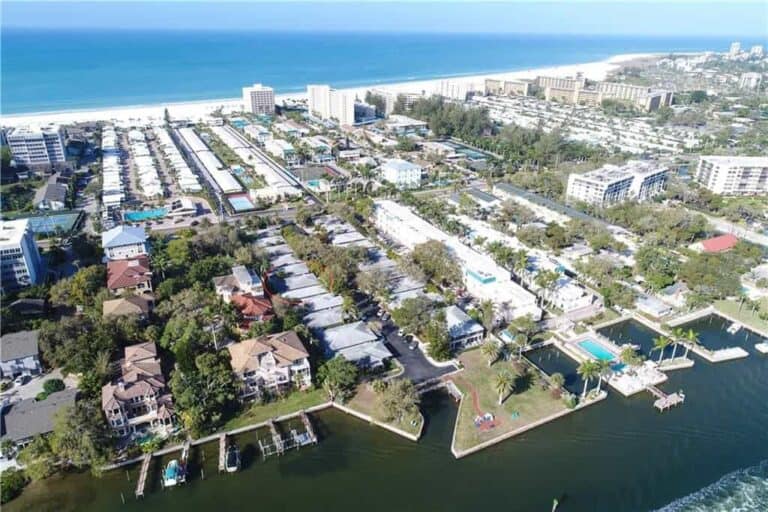 Provincial Garden Condos For Sale in Siesta Key, FL. - Aerial