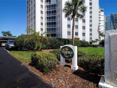 Regency House Condos in Downtown Sarasota, FL. - Entrance Sign