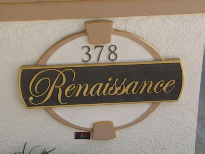 Renaissance Condos in Golden Gate Point - Sarasota, FL. - Entrance Sign