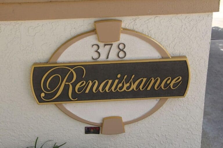 Renaissance Condos in Golden Gate Point - Sarasota, FL. - Entrance Sign