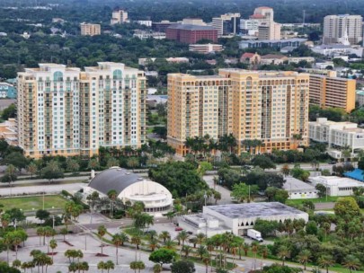 Renaissance Condos in Downtown Sarasota, FL. - Aerial