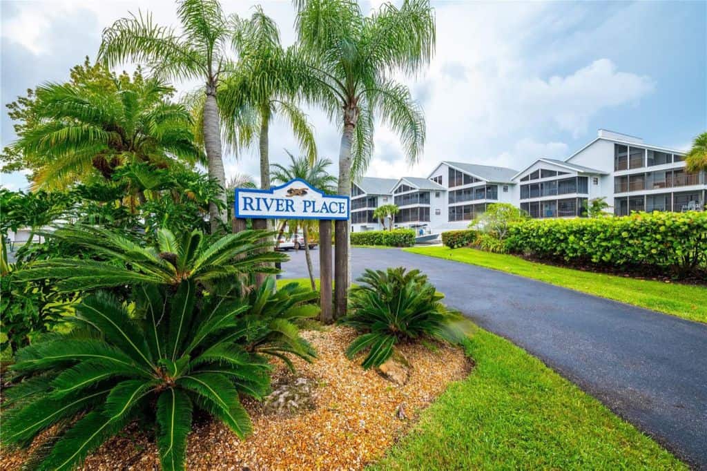 River Place Condos in Ellenton, FL. - Entrance Sign