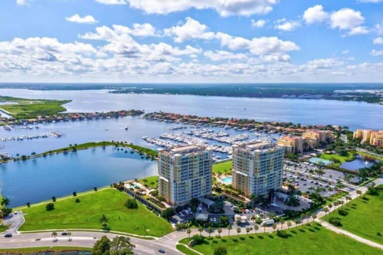 Riviera Dunes Condos in Palmetto, FL. - Aerial