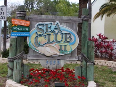 Sea Club Condos in Siesta Key, FL. - Entrance Sign