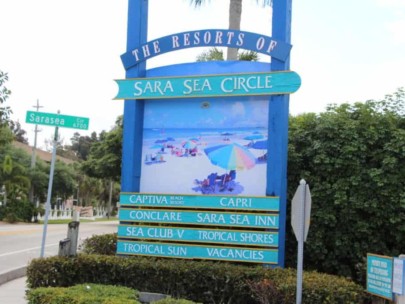 Sea Club Condos in Siesta Key, FL. - Entrance Sign