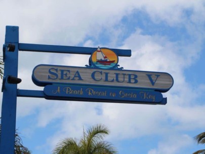 Sea Club Condos in Siesta Key, FL. - Sign