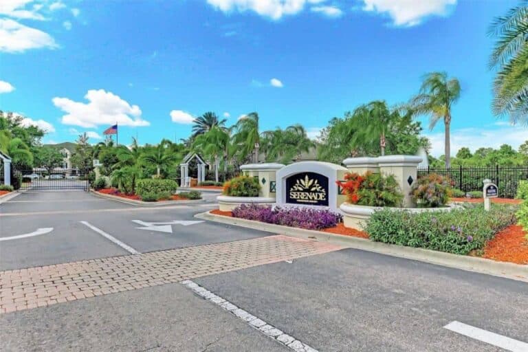 Serenade Condos in Palmer Ranch Sarasota, FL. - Entrance Sign