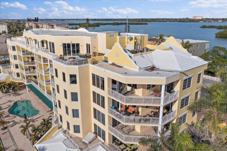 Somerset Cay Condos in Siesta Key, FL. - Aerial