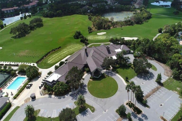 Stoneybrook Country Club in Palmer Ranch Sarasota, FL. - Clubhouse Aerial