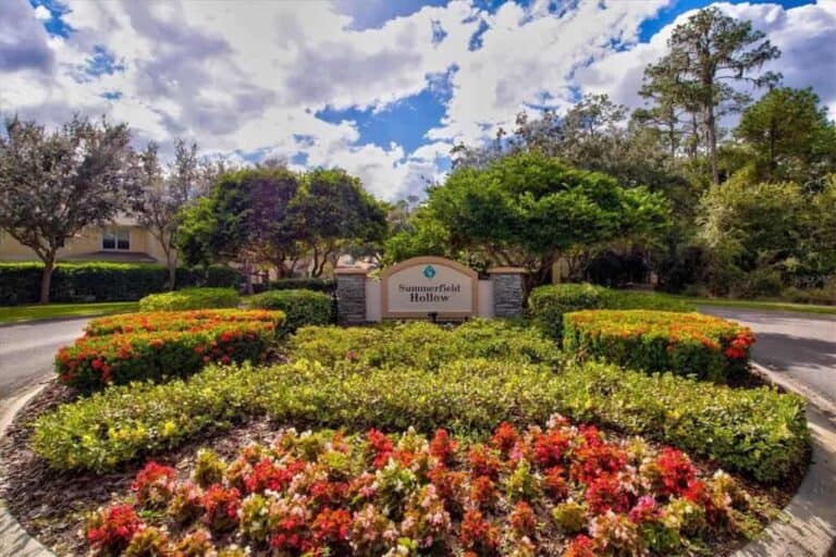 Summerfield Hollow Condos in Lakewood Ranch, FL. - Entrance Sign