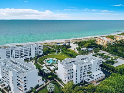 Sunset Beach Condos in Longboat Key, FL. - Aerial View