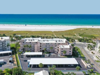 Sunset Royale Condos in Siesta Key, FL. - Aerial