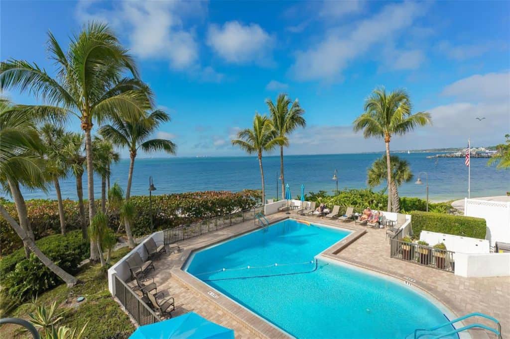 Sunset Towers Condos in Downtown Sarasota, FL. - Pool